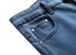 Skinny Men's Straight Pants Basic Brushed Mid Waisted Urban Jeans